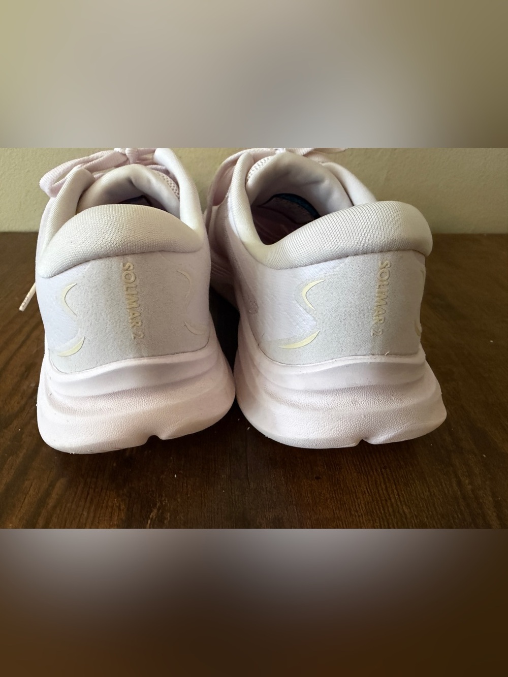 Hoka Women's Light Pink Athletic Running Shoes Solimar 2 Size 6 - Picture 3 of 9